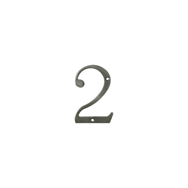 RN4-2U15A 4 House Number Antique Nickel, 10PK